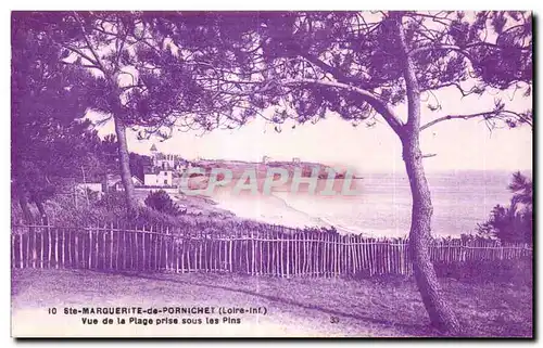 Cartes postales Ste Marguerite de Pornichet Vue de la Plage Prise sous les Pins