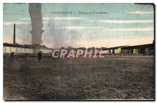 Cartes postales Griesheim Hangars d Aviation