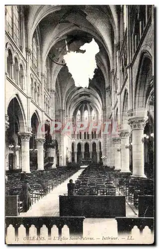 Cartes postales Orleans L Eglise Saint Paterne Interieur