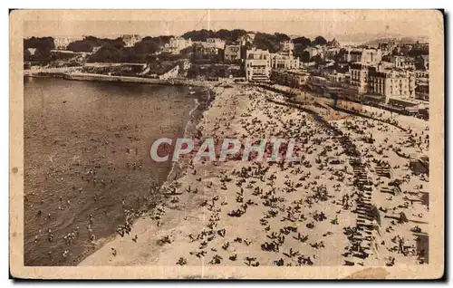 Cartes postales Dinard La Plage a I heure du bain Vue prise du Crystal Hotel