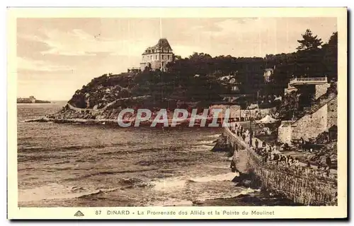 Ansichtskarte AK Dinard La Promenade dos Allies et la Pointe des Allies et la Pointe du Moulinet