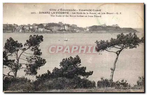 Cartes postales Cote d Emeraude Emerald Coast Dinard La Vicomte Les Bords de la Rance au loin Dinard