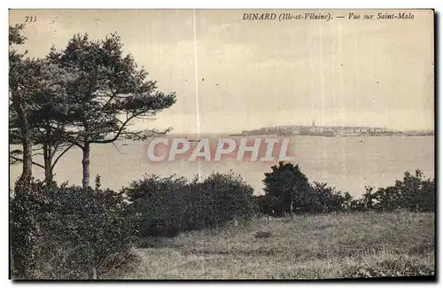 Ansichtskarte AK Dinard Vue sur Saint Malo