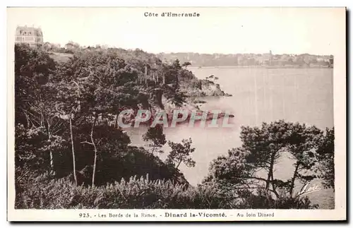 Cartes postales Les Bords de la Rance Dinard la Vicomte Au loin Dinard