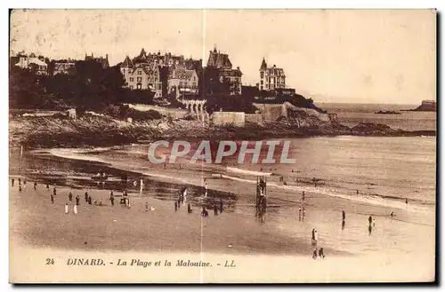 Cartes postales Dinard La Plage et la Malouine