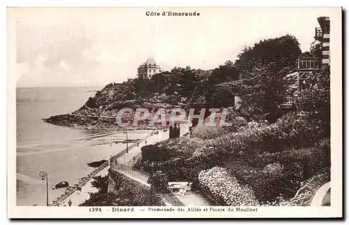 Cartes postales Dinard Promenade des Allies et Pointe du Moulinet