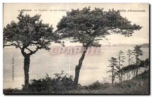 Cartes postales Dinard La Vicomte Au loin St Malo