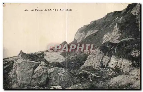 Ansichtskarte AK Les Falaises de Sainte Adresse