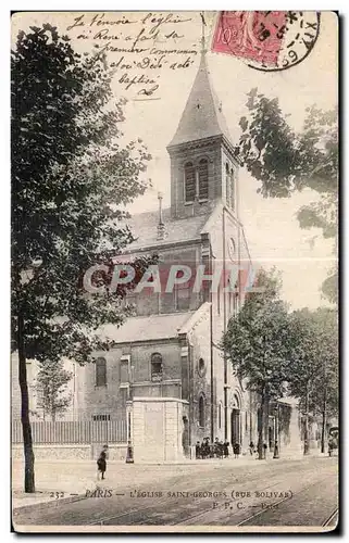 Ansichtskarte AK Paris L Eglise Saint Georges ( Rue Bolivar )