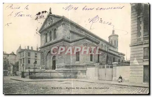 Cartes postales Paris Eglise St Jean St Christophe