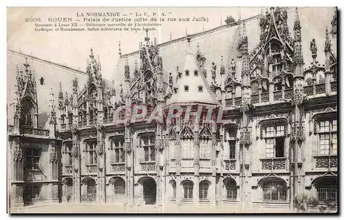 Ansichtskarte AK Rouen Palais de Justice (Cote de la rue aux Juifs)