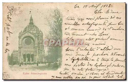 Cartes postales Eglise Saint Augustin Paris