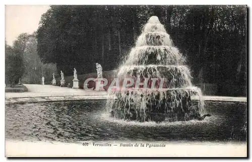 Ansichtskarte AK Versailles Bassin de la Pyramide