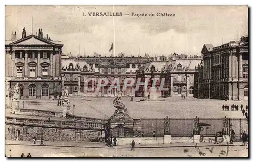 Cartes postales Versailles Facade du Chateau