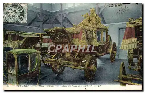 Cartes postales Versailles Petit Voiture du Sacre de Charles X