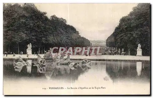 Cartes postales Versailles Le Bassin d Apollon et le Tapis Vert