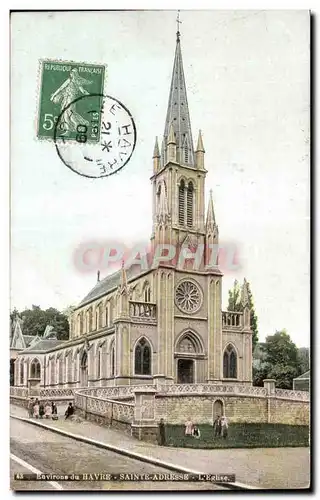 Cartes postales Environe du Havre Sainte Adresse L Eglise