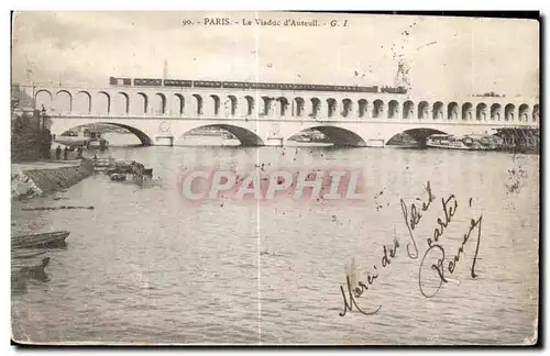 Ansichtskarte AK Paris Le Viaduc d Auteuil Metro