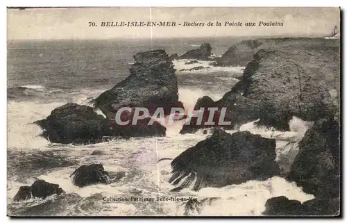 Ansichtskarte AK Belle Lsle En Mer Rochers de la Pointe aux Poulains