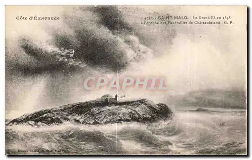 Cartes postales Saint Malo Le Grand Be a l epoque des Fondeailles de Chateaubriand