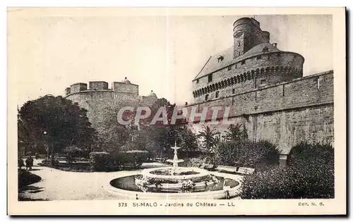 Cartes postales Saint Malo Jardins du Chateau