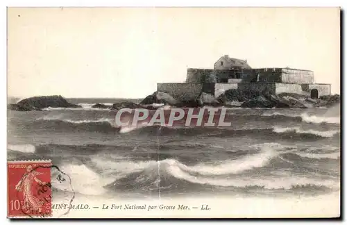 Cartes postales Saint Malo Le Fort National par Grosse Mer