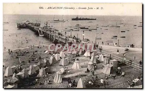 Cartes postales Arcachon Grande jetee