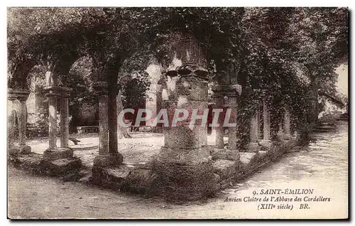 Ansichtskarte AK Saint Emilion Ancien cloitre de l abbaye des Cordeliers