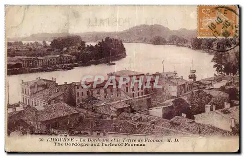 Cartes postales Libourne La Dordogne et le Tertre de Fronsac