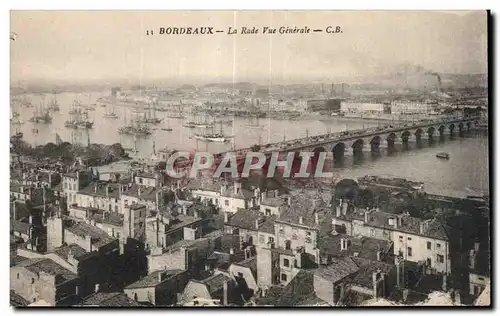 Cartes postales Bordeaux La rade Vue generale