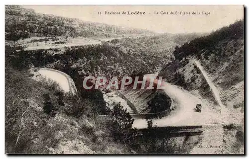 Cartes postales Environs de Lodeve La cote de St Pierre de la Fage