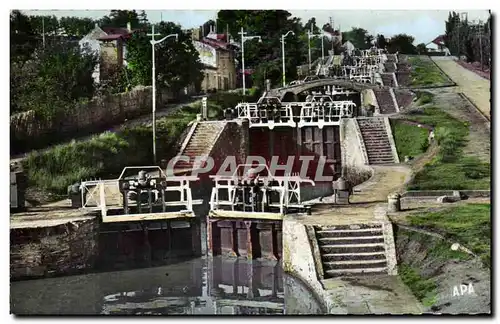 Cartes postales moderne Beziers Les neuf ecluses