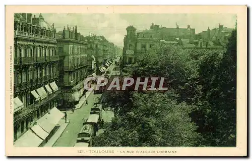 Cartes postales Toulouse La rue d Alsace Lorraine