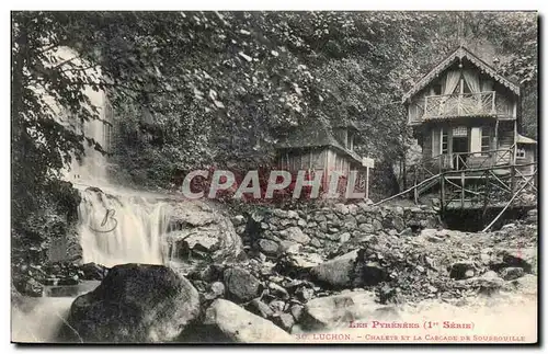 Ansichtskarte AK Luchon Chalets et la cascade de Sourbouille