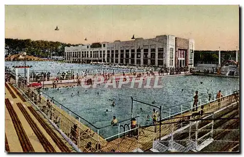 Cartes postales Toulouse Grande piscine municipale Vue d ensemble des deux bassins