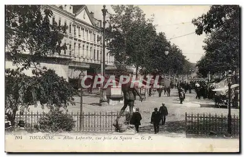 Cartes postales Toulouse Allees Lafayette vue prise du square