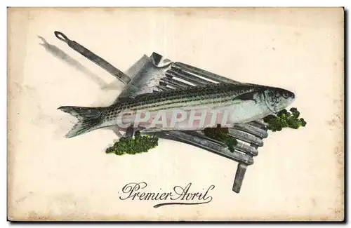 Cartes postales Fantaisie 1er avril Poisson Paques Easter