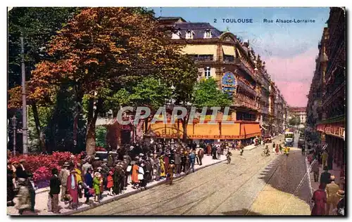 Cartes postales Toulouse Rue Alsace Lorraine