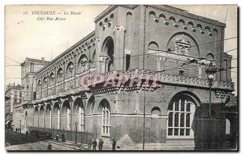 Ansichtskarte AK Toulouse Le musee Cote Rue Alsace