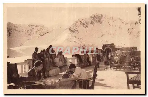 Ansichtskarte AK Luchon Superbagneres La chaine Vue de la terrasse de l hotel