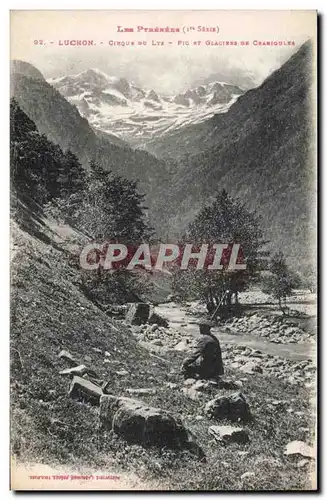 Ansichtskarte AK Luchon Cirque du Lys Pic et glaciers de Crabioules