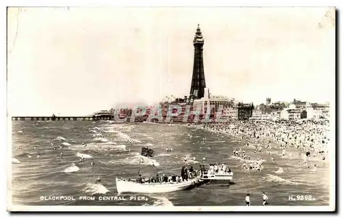 Cartes postales moderne Great Britain Blackpool from Central Pier