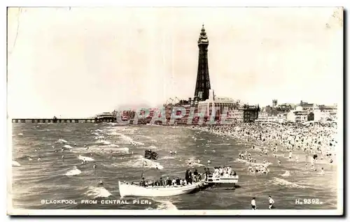 Moderne Karte Great Britain Blackpool from Central Pier