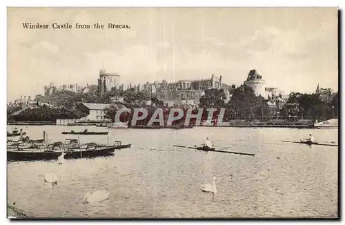 Cartes postales Great Britain Windsor castle from the brocas