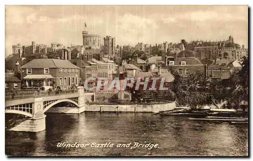 Cartes postales Windsor Castle and Bridge