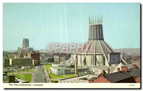 Cartes postales The Two Cathedrals Liverpool