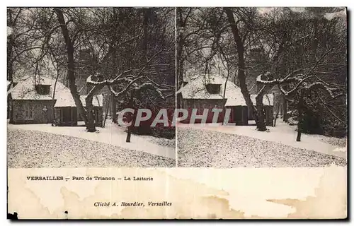 Carte Stereoscopique - Versailles - Parc de Trianon - La Laiterie - Ansichtskarte AK