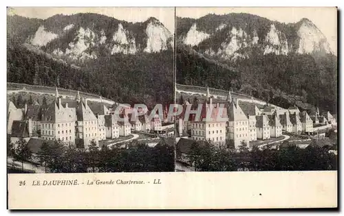 Carte Stereoscopique - Le Dauphine - La Grande Chartreuse - Cartes postales