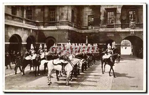 Angleterre - England - Royal Horse Guard - Changing Guard - Whitehall London - Ansichtskarte AK