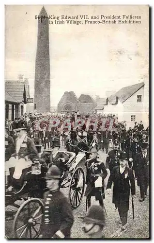 Angleterre - England - H M King Edward VII - President Fallieres in Irish Village - Franco British E